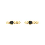 Load image into Gallery viewer, Maysie Black Diamond Stud 14ct gold
