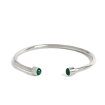 Load image into Gallery viewer, Bangle Malachite silver
