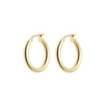 Load image into Gallery viewer, Lightweight Gold Round Hoop Earrings 14ct gold - 20mm
