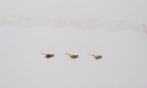 Maysie Black Diamond Stud 14ct gold