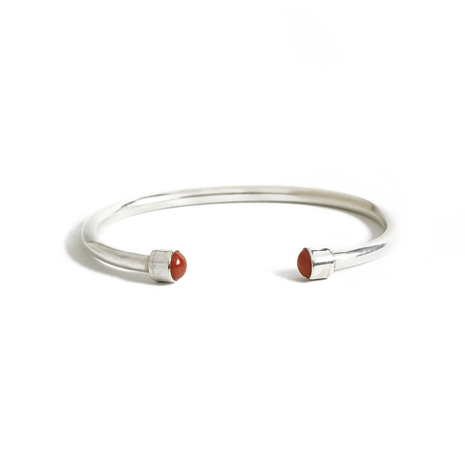 Bangle Coral silver