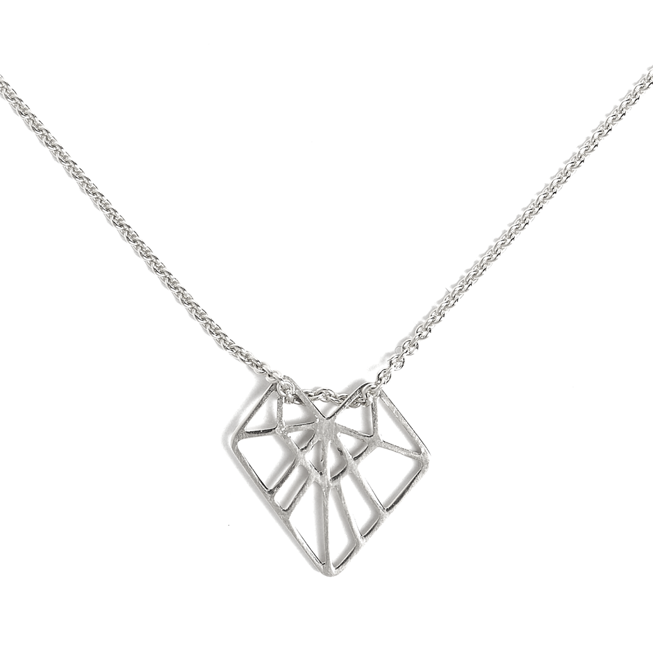 Galaxy Heart Necklace silver