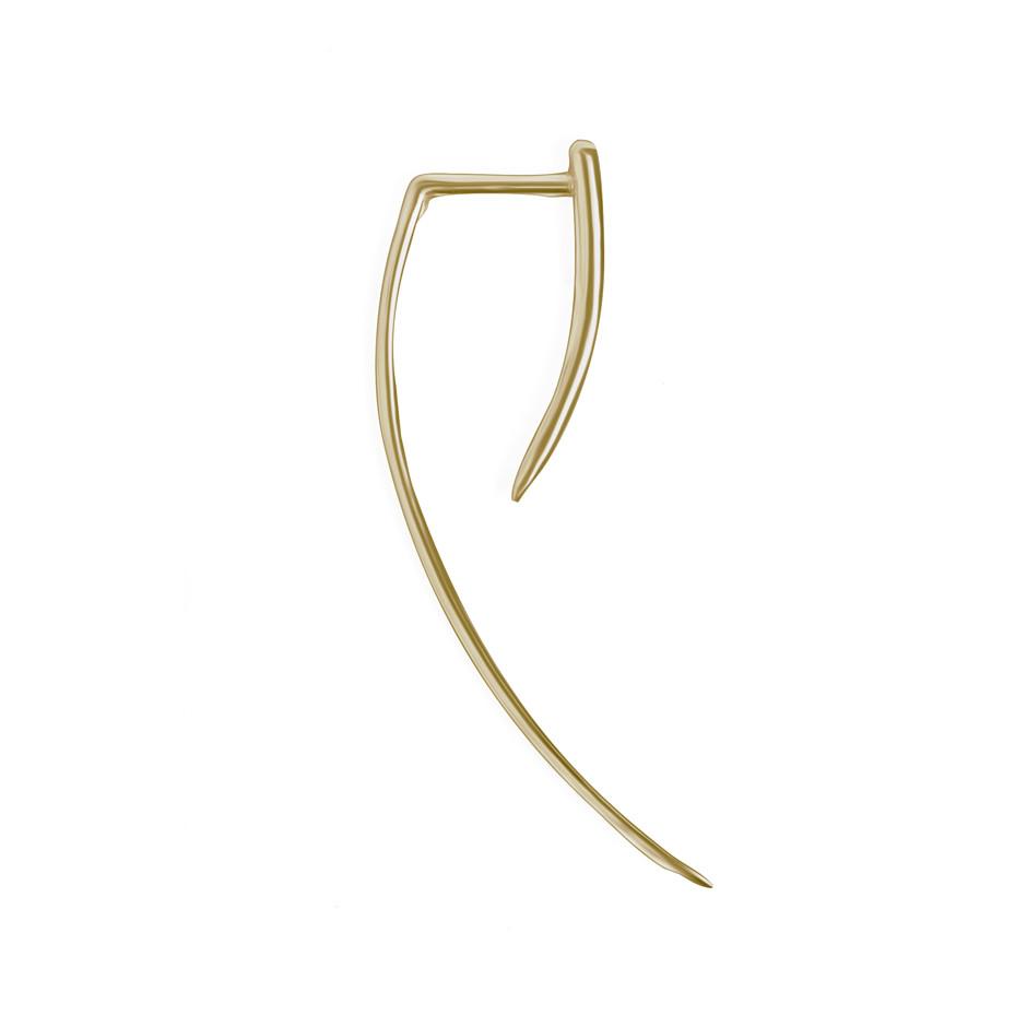 Fireflies Earrings: Spike Large 14ct gold