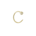Load image into Gallery viewer, Fireflies Earring: Circle Diamond 14ct gold
