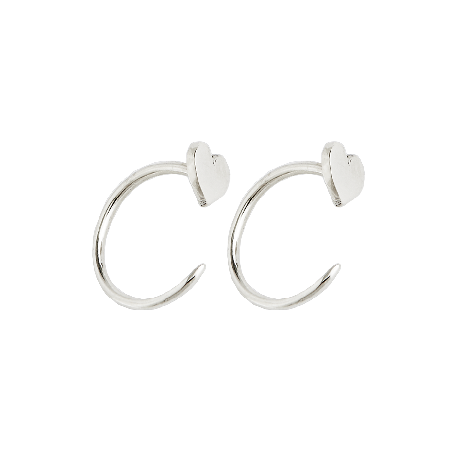 Fireflies Earrings: Heart sterling silver