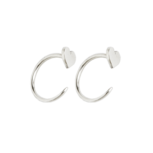 Fireflies Earrings: Heart sterling silver