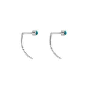 Fireflies Earrings: Turquoise sterling silver