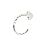 Load image into Gallery viewer, Fireflies Earrings: Heart sterling silver
