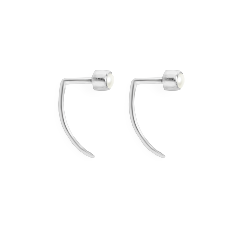 Fireflies Earrings: Opal silver