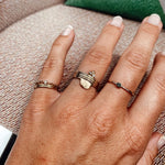 Load image into Gallery viewer, Cluster Diamond Ring 14ct gold
