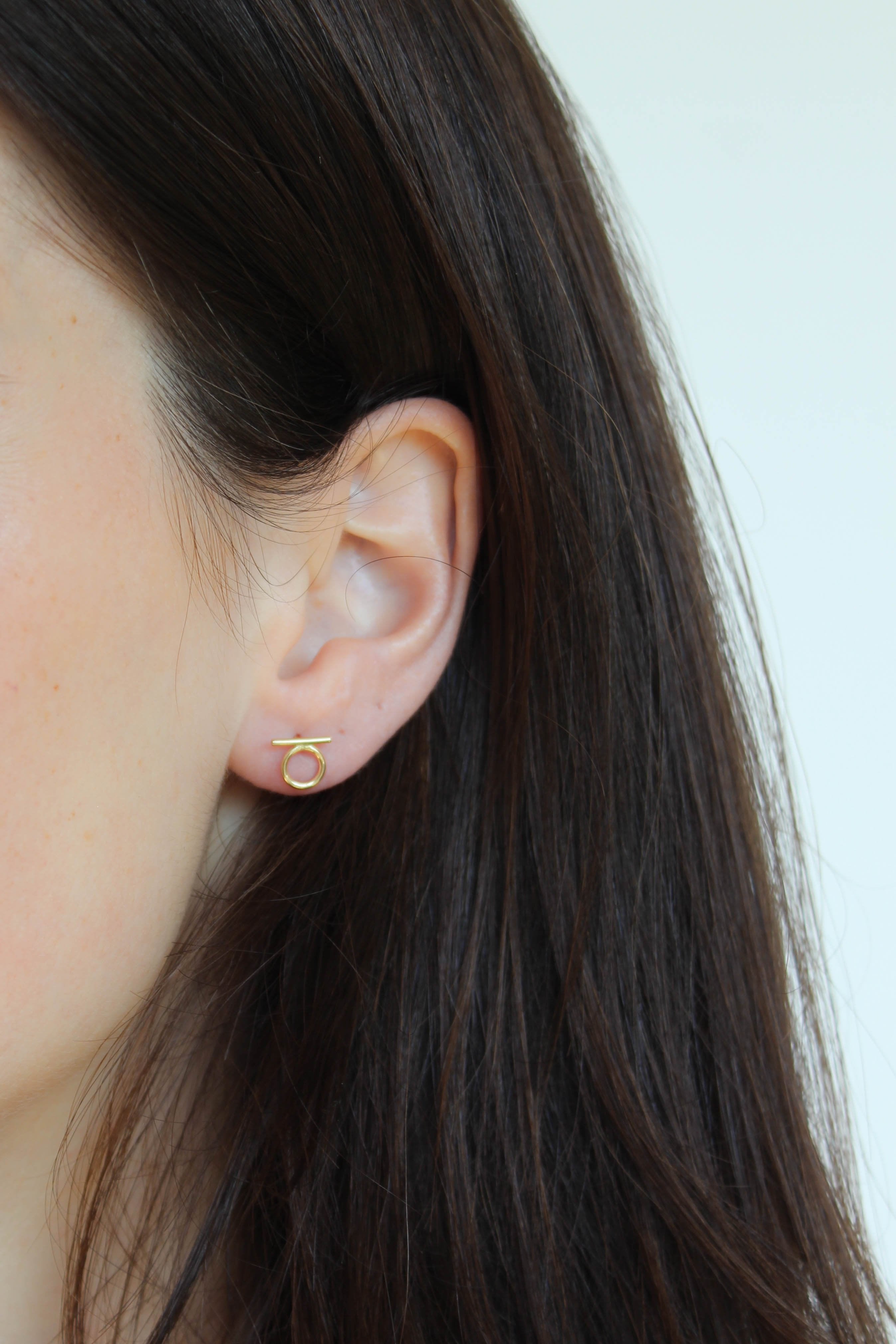 Luna Stud Earring 14ct gold