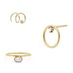 Load image into Gallery viewer, Fireflies Earrings: Opal 14ct gold
