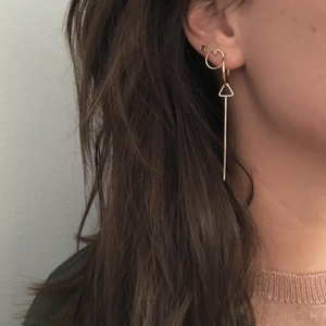 Petal Earring 14ct gold