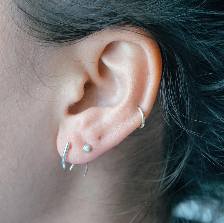Fireflies Earrings: Spike Small sterling silver