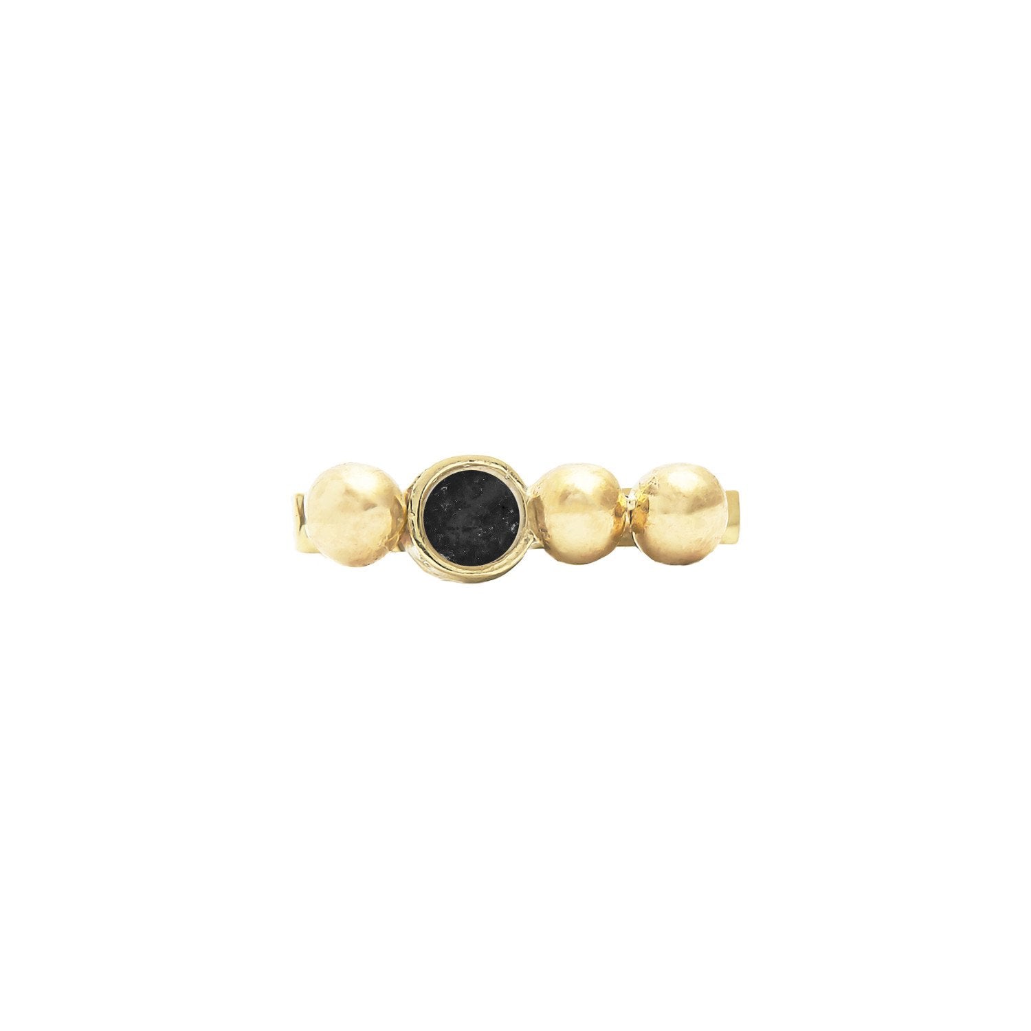 Maysie Black Diamond Stud 14ct gold