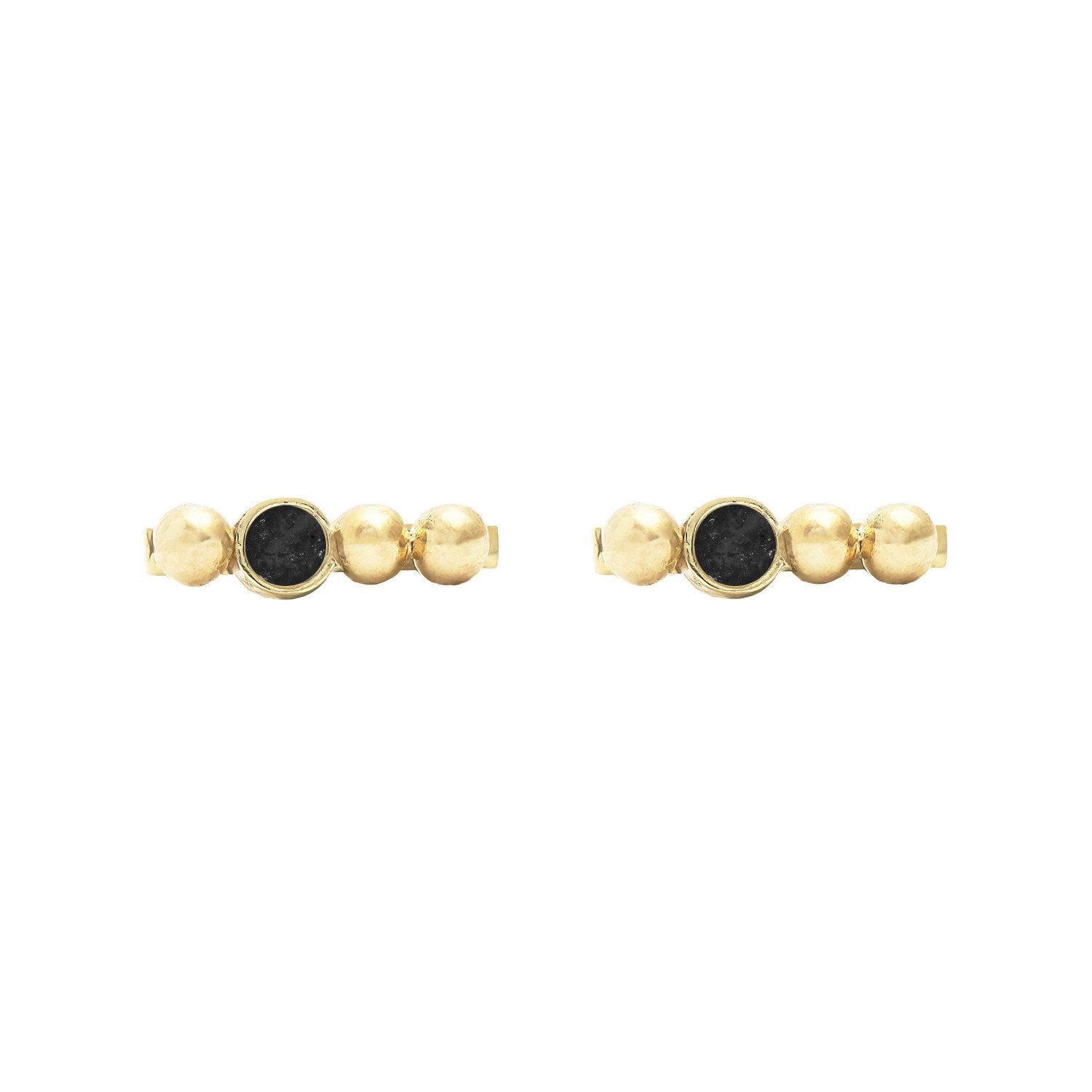 Maysie Black Diamond Stud 14ct gold