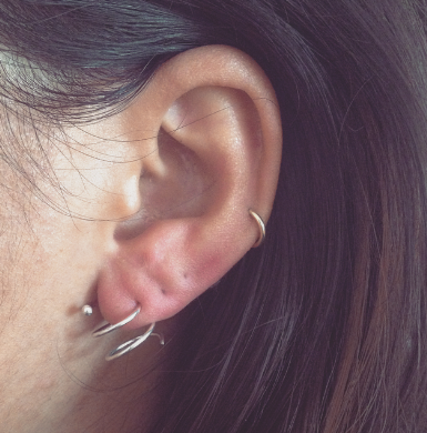 Little Hoop Earring 14ct gold