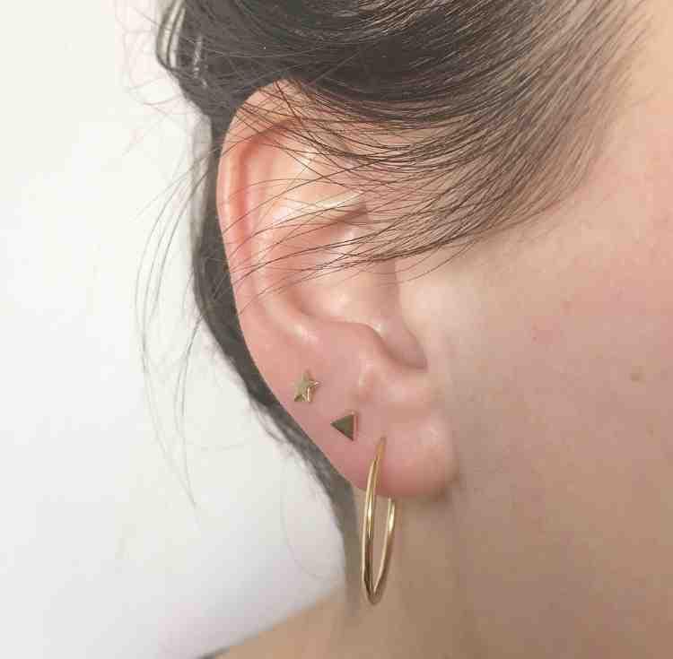 Little Hoop Earring 14ct gold
