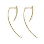 Load image into Gallery viewer, Fireflies Earrings: Spike Large 14ct gold
