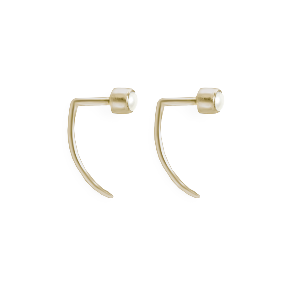 Fireflies Earrings: Opal 14ct gold