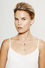 Load image into Gallery viewer, Yamaya Chrysoprase Necklace 14ct white gold
