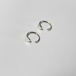Load image into Gallery viewer, Fireflies Earrings: Heart sterling silver
