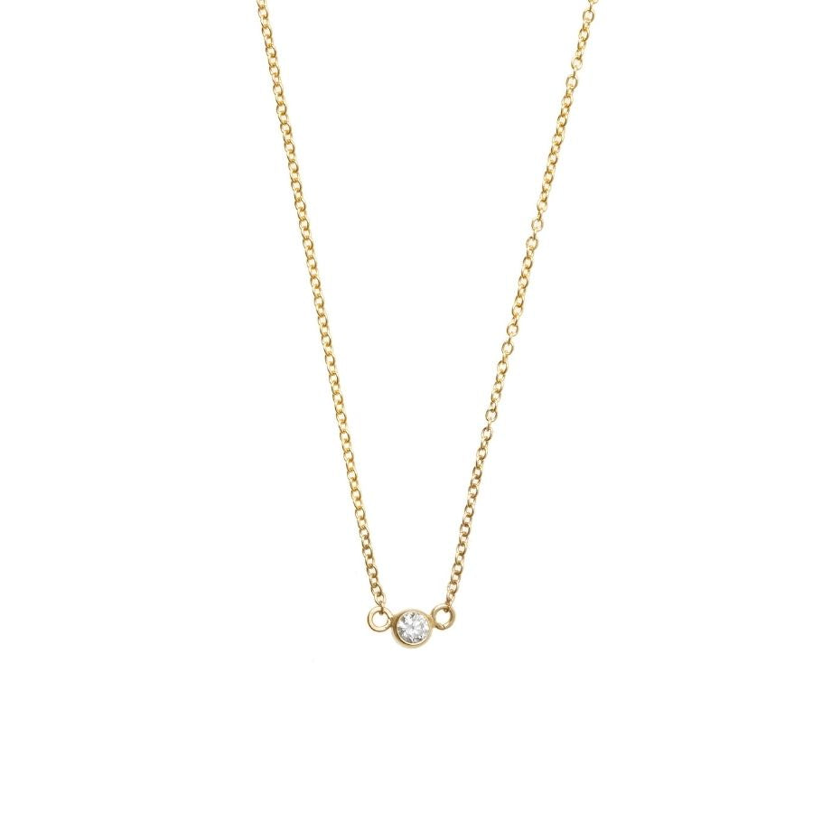 Diamond Necklace 14ct gold