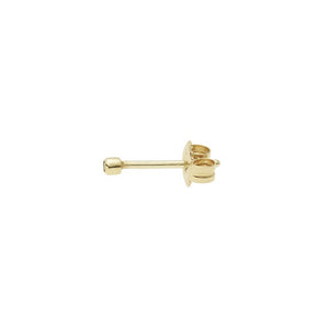 Stud Earring 14ct gold - Diamond