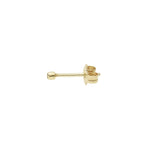 Load image into Gallery viewer, Stud Earring 14ct gold - Black Diamond
