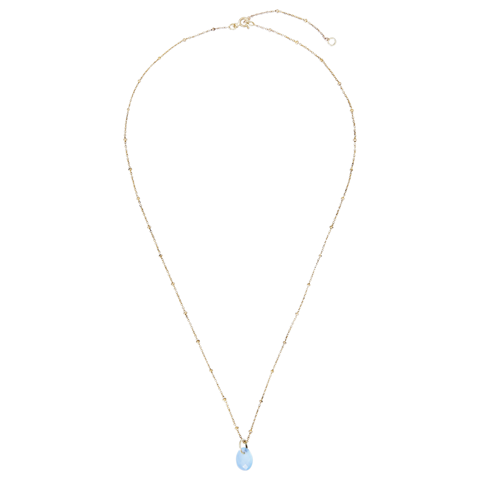 Yamaya Chalcedony Necklace 14ct gold