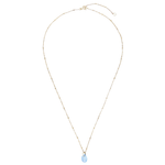 Load image into Gallery viewer, Yamaya Chalcedony Necklace 14ct gold
