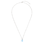 Load image into Gallery viewer, Yamaya Chalcedony Necklace 14ct white gold
