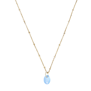 Yamaya Chalcedony Necklace 14ct gold