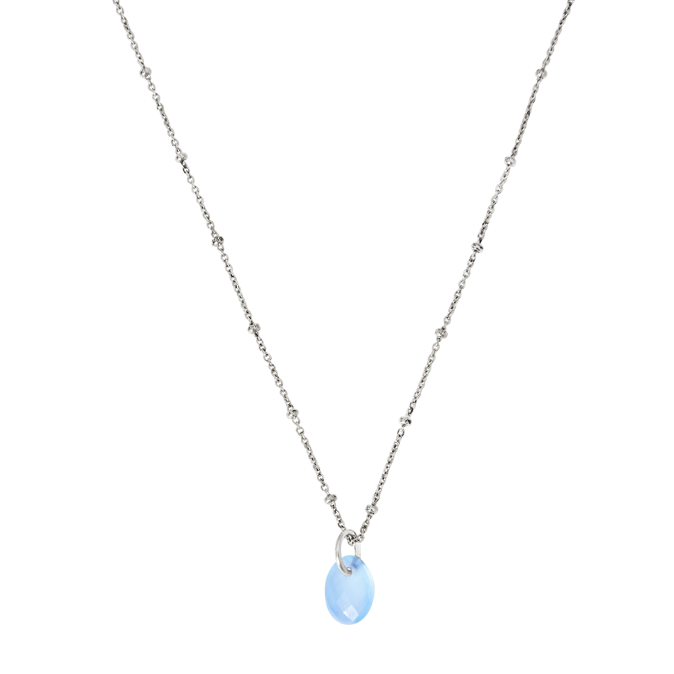 Yamaya Chalcedony Necklace 14ct white gold