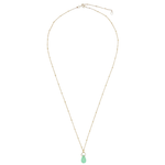 Load image into Gallery viewer, Yamaya Chrysoprase Necklace 14ct gold

