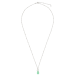 Load image into Gallery viewer, Yamaya Chrysoprase Necklace 14ct white gold
